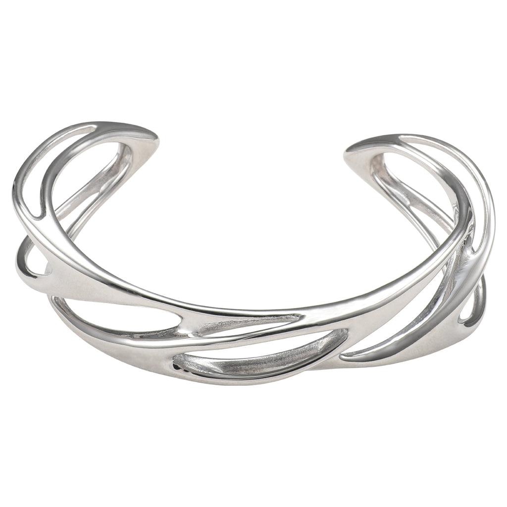 Men's Liquid Flow Cuff Bracelet - Salitaire jewellery