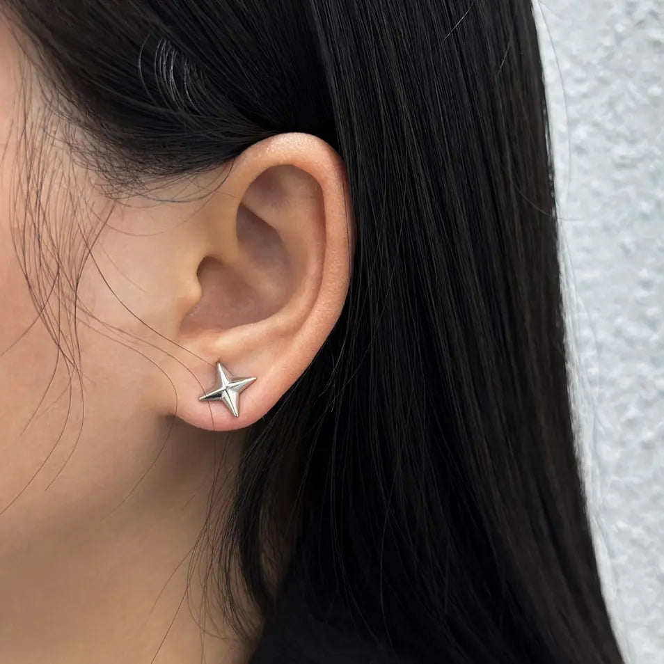 Men's Star Stud Earring - Salitaire jewellery
