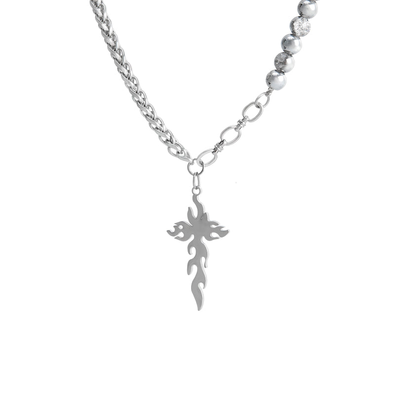 Gothic Flame Pendant Necklace