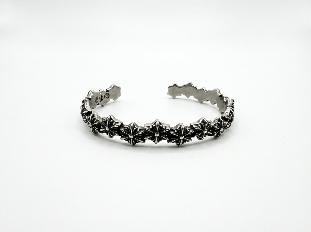 Men's Auric Starburst Spike Cuff Bracelet - Salitaire jewellery