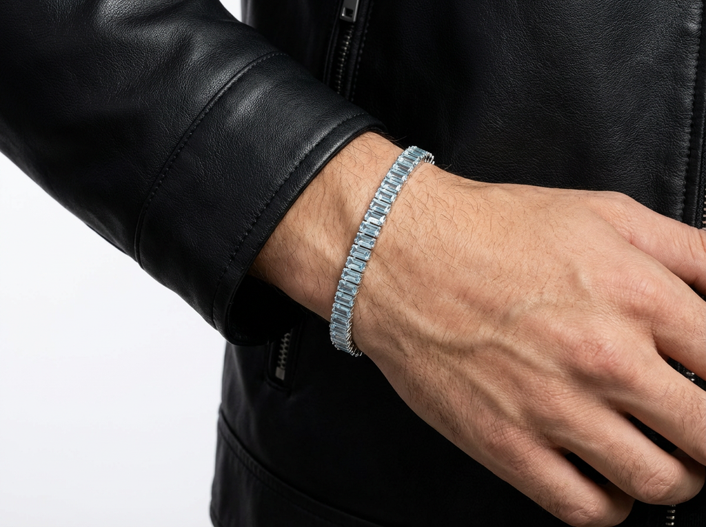 Baguette-cut Tennis Bracelet