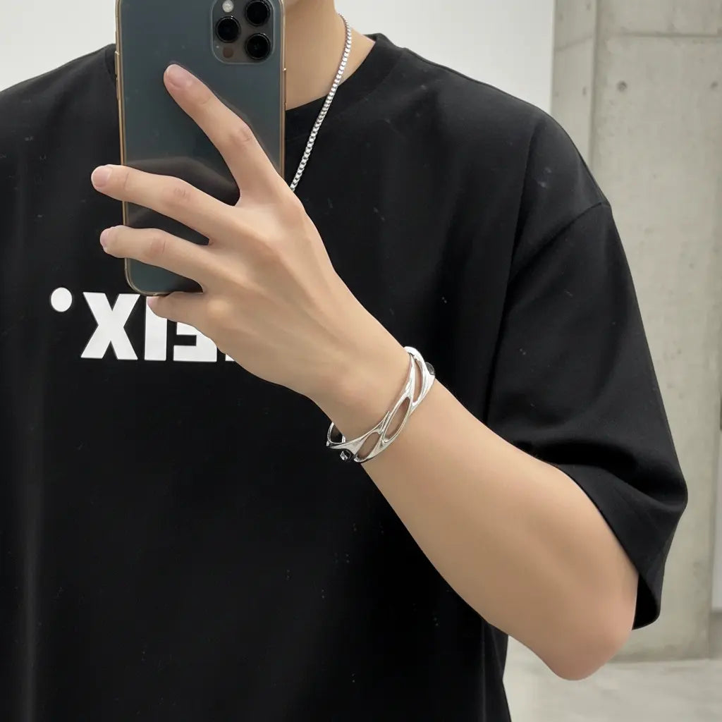 Liquid Flow Cuff Bracelet