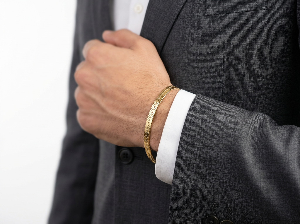 Men's Snake Chain Bracelet - Salitaire jewellery