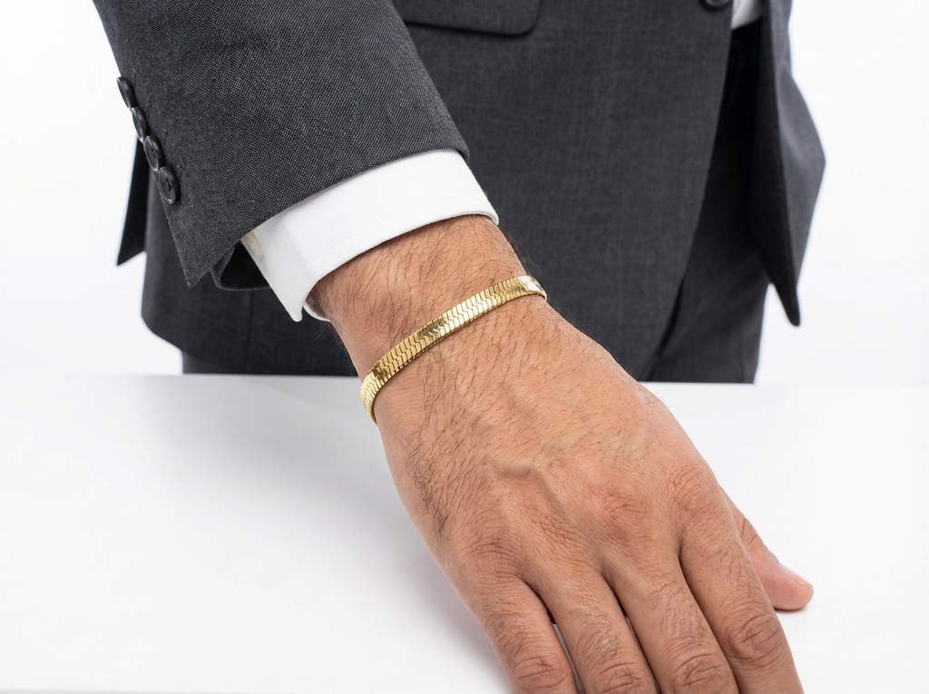 Men's Snake Chain Bracelet - Salitaire jewellery