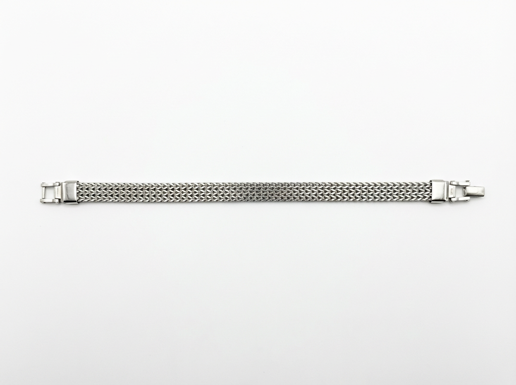 Men's Mesh Link Bracelet - Salitaire jewellery