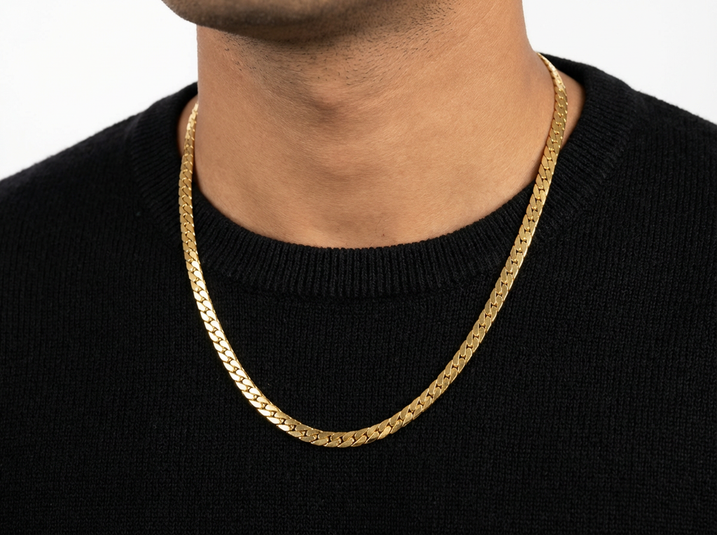 Men's Gold Cuban Link Chain - Salitaire jewellery