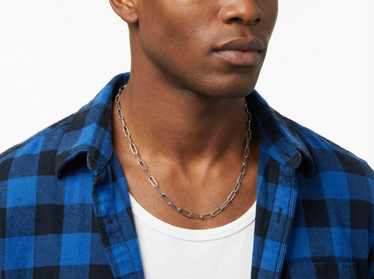 Silver Paperclip Chain