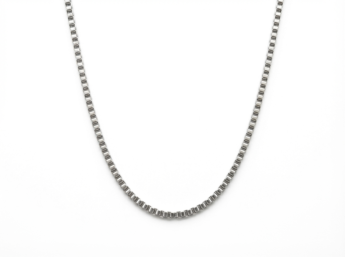 Men's SILVER BOX CHAIN - Salitaire jewellery