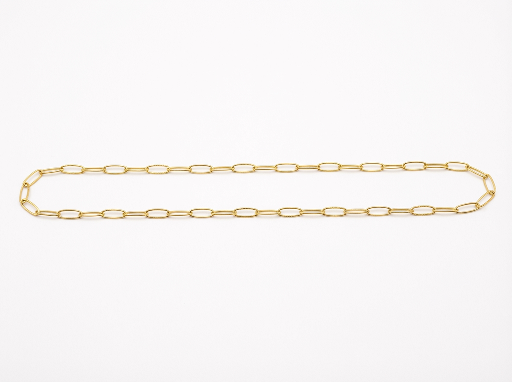 Golden Paper Clip Chain