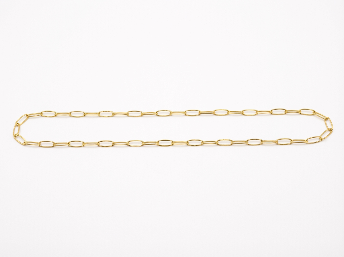 Golden Paper Clip Chain