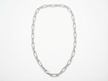 Men's Silver Oval Link Chain - Salitaire jewellery