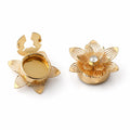 Aurum Bloom Button Covers (Pair) – Gold