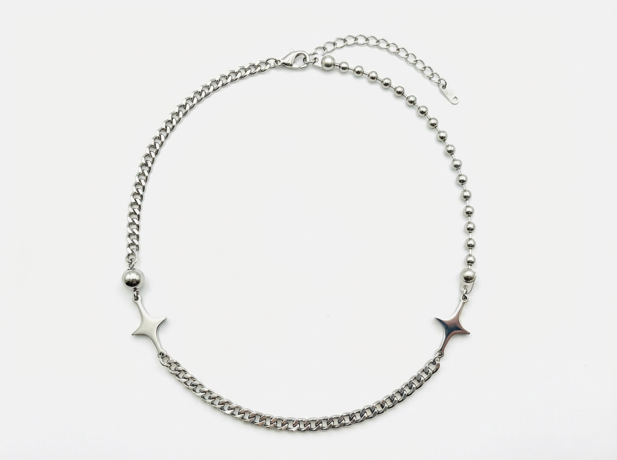 Star Flake Layered Necklace