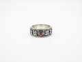 Men's Silver Mantra Stone Ring - Salitaire jewellery