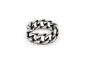 Men's Silver Cuban Link Ring - Salitaire jewellery