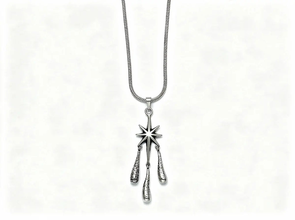 Men's North Star Drip Pendant - Salitaire jewellery