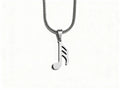 Men's Music Note Pendant Necklace - Salitaire jewellery