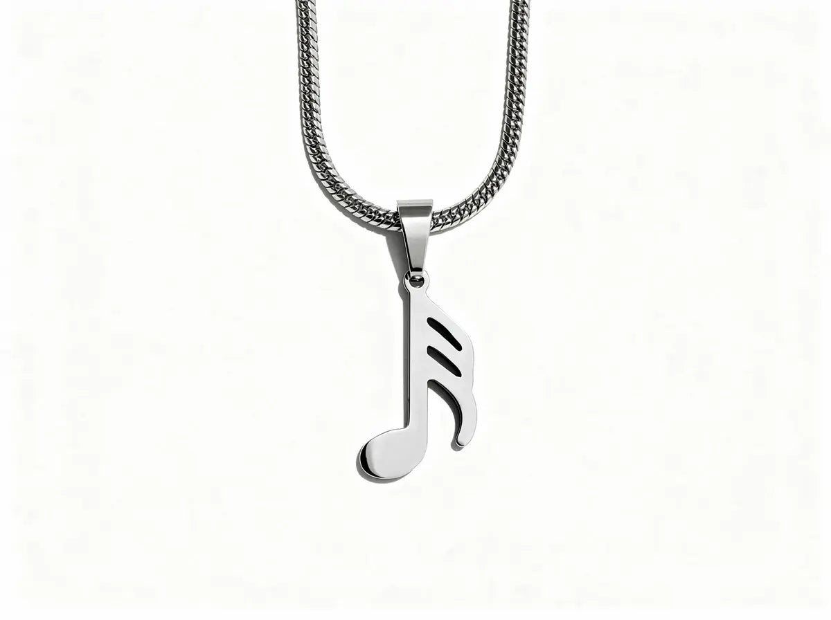 Music Note Pendant Necklace