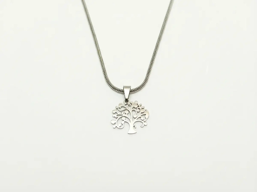 Men's Silver Tree of Life Pendant Chain - Salitaire jewellery