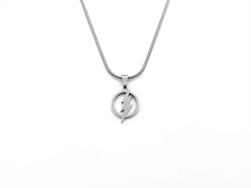 Men's Lightning Bolt Pendant Chain - Salitaire jewellery