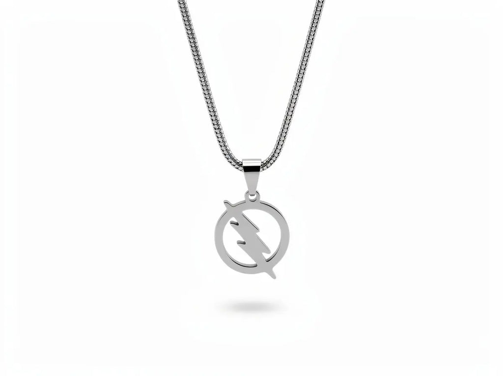 Men's Lightning Bolt Pendant Chain - Salitaire jewellery
