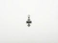 Men's Black Stone Spiked Cross Pendant - Salitaire jewellery
