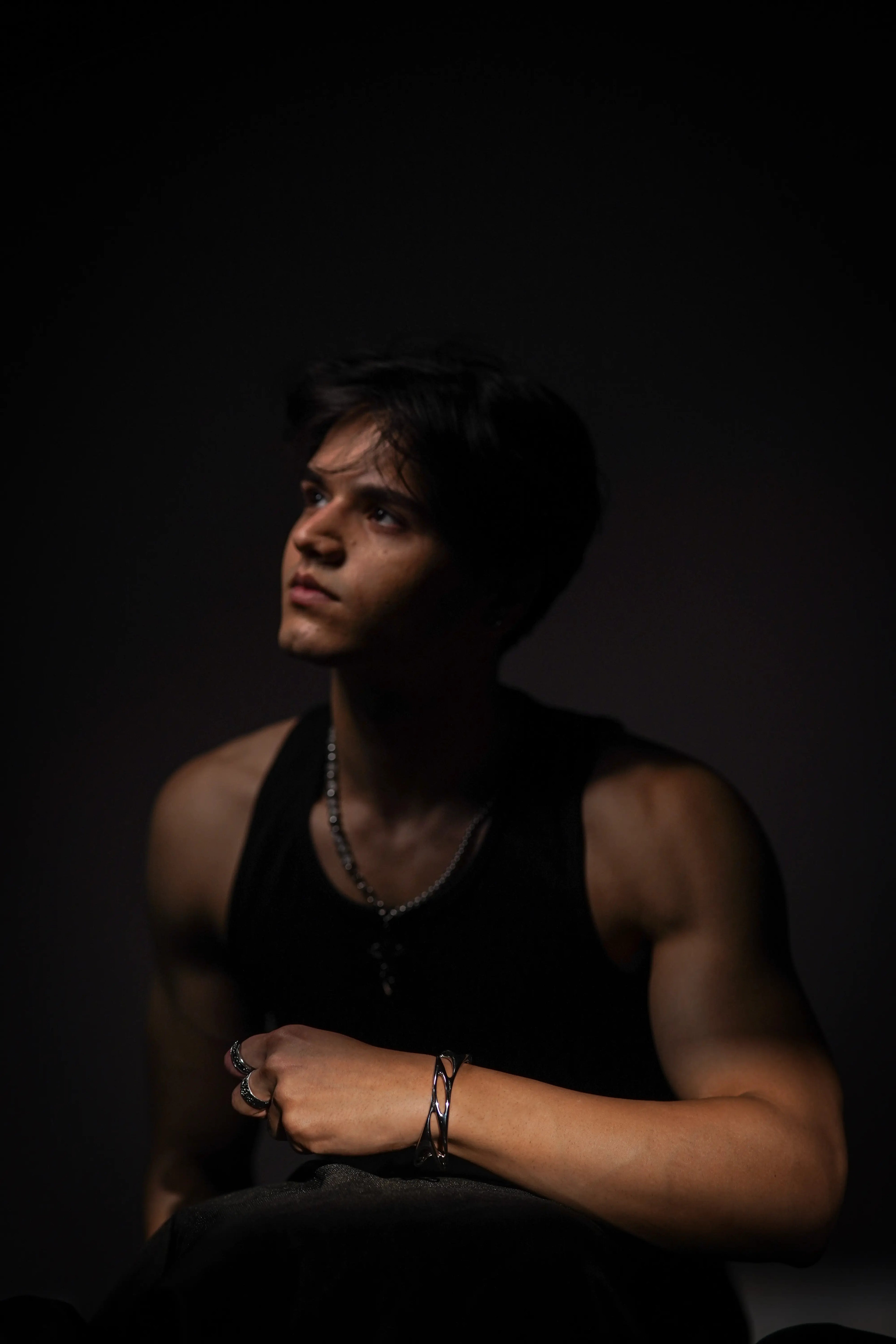 Men's Liquid Flow Cuff Bracelet - Salitaire jewellery