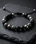Men's Obsidian Storm Bracelet - Salitaire jewellery