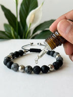 Men's Obsidian Storm Bracelet - Salitaire jewellery