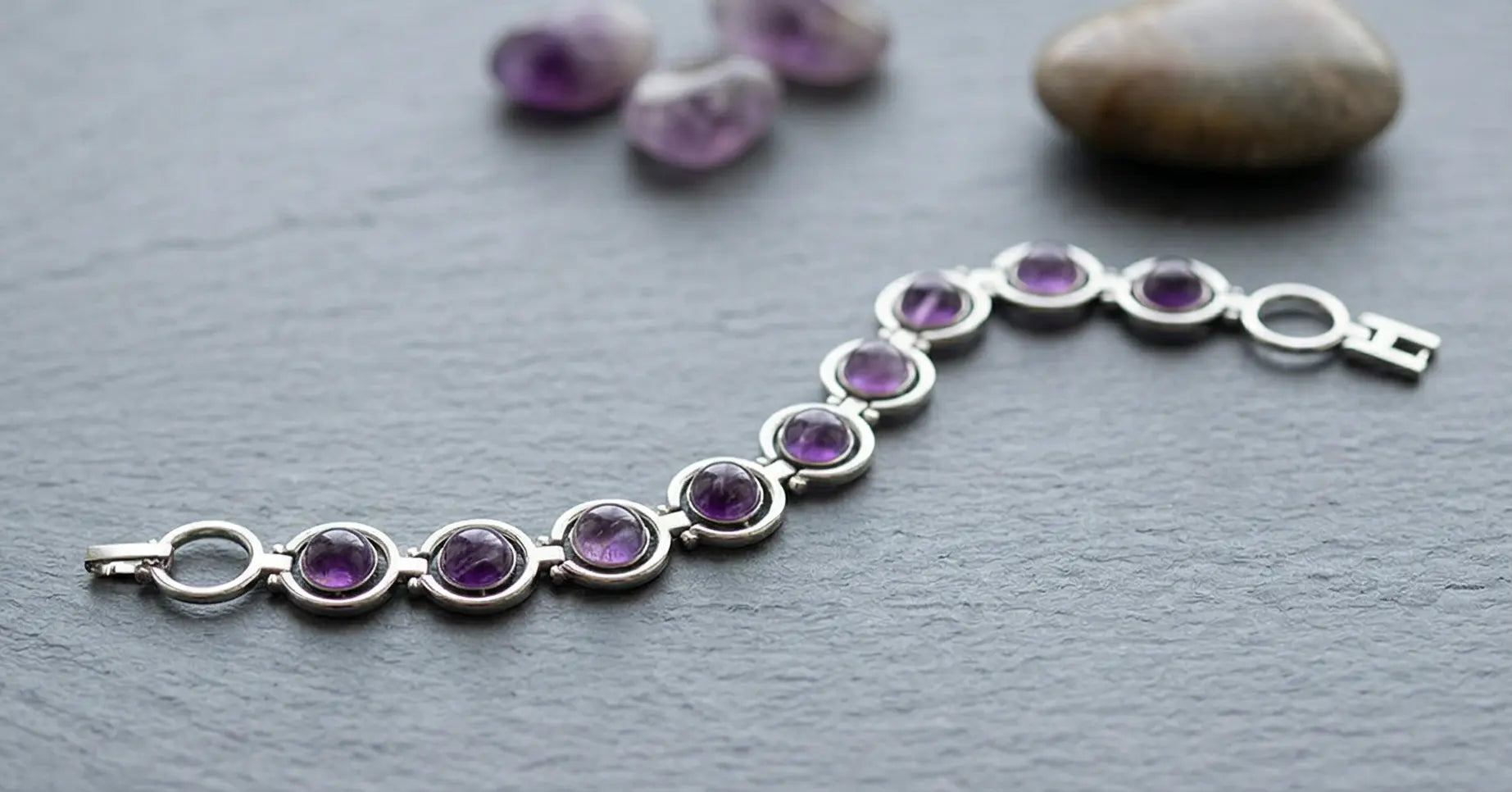 Amethyst Intuition Link Bracelet