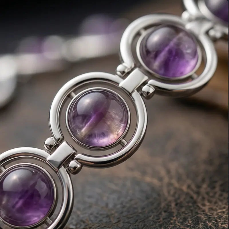 Amethyst Intuition Link Bracelet