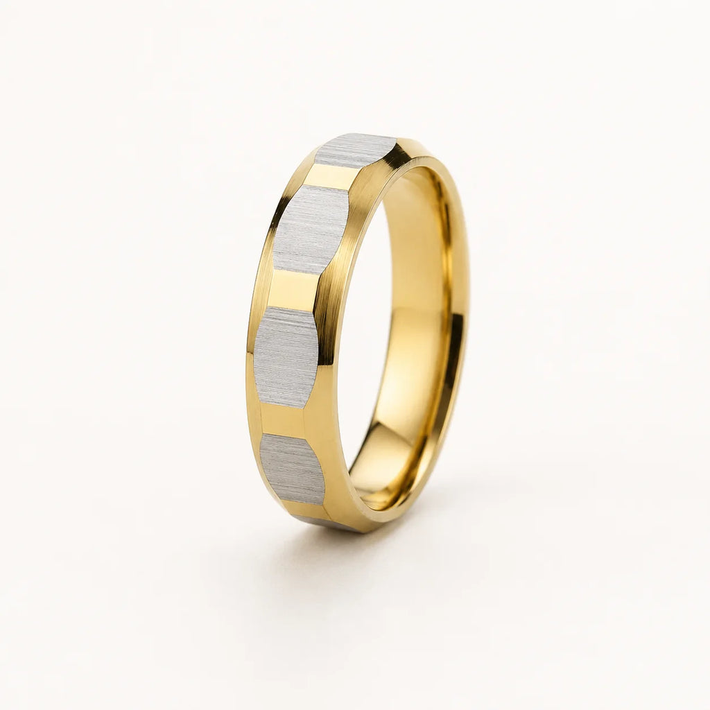 Aurum Facet Two-Tone Ring hero product view