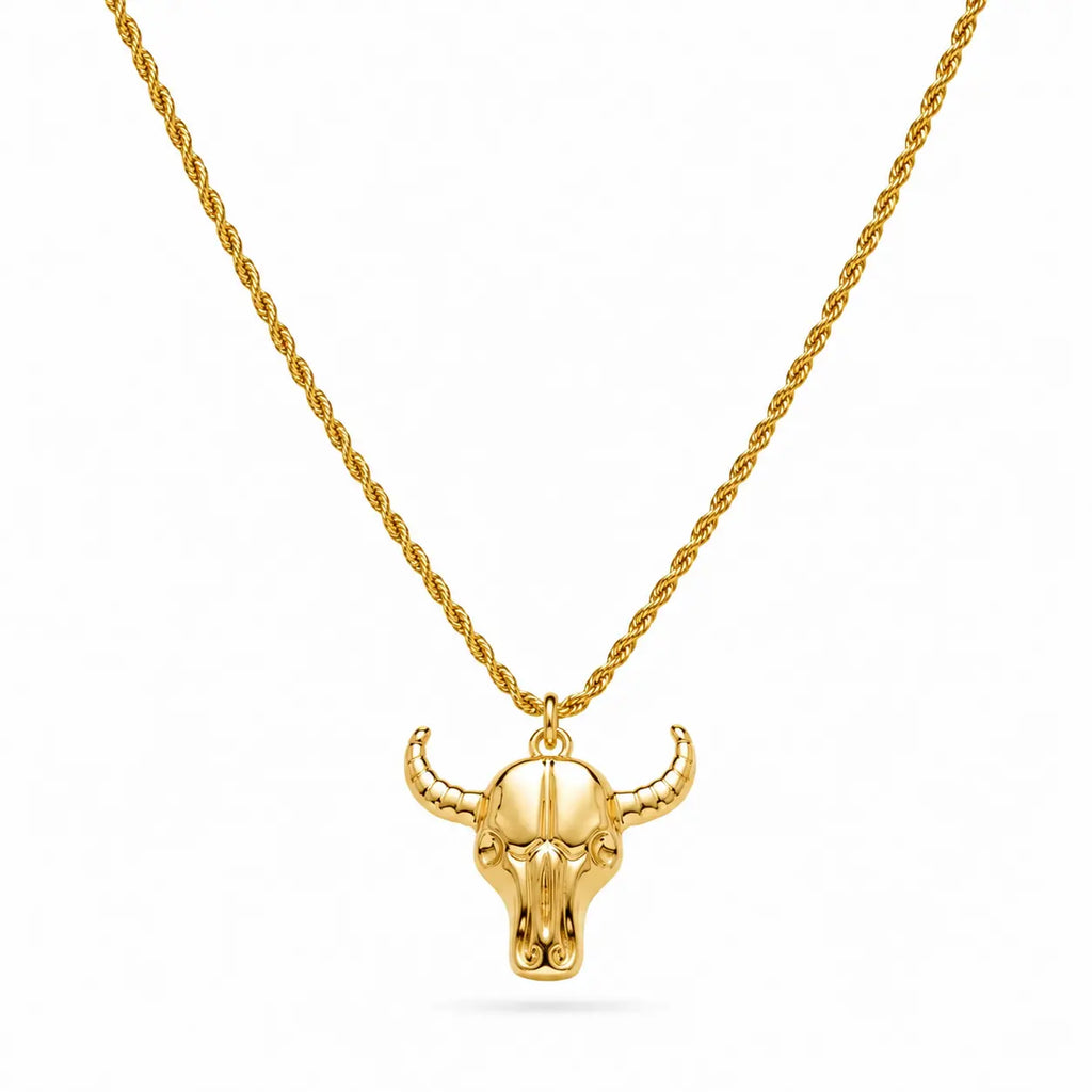 Bull Pendant Necklace