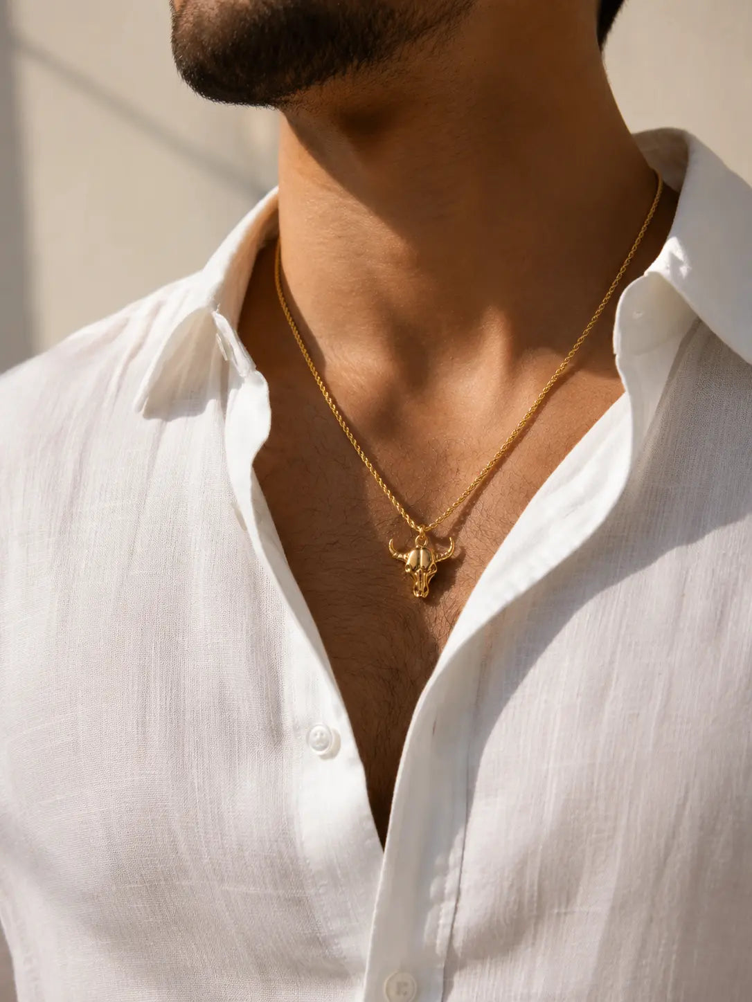 Bull Pendant Necklace