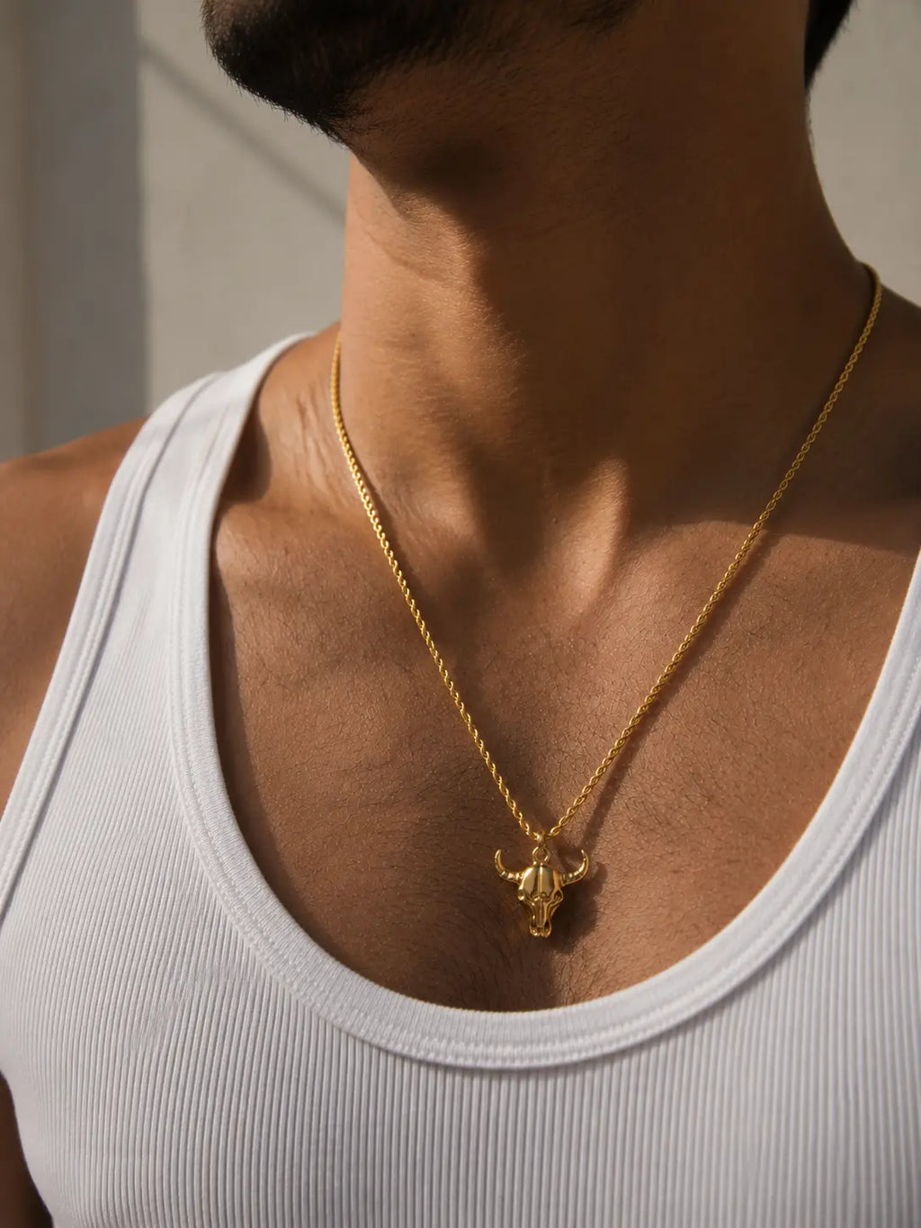 Bull Pendant Necklace