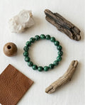 Emerald Aura Beaded Bracelet