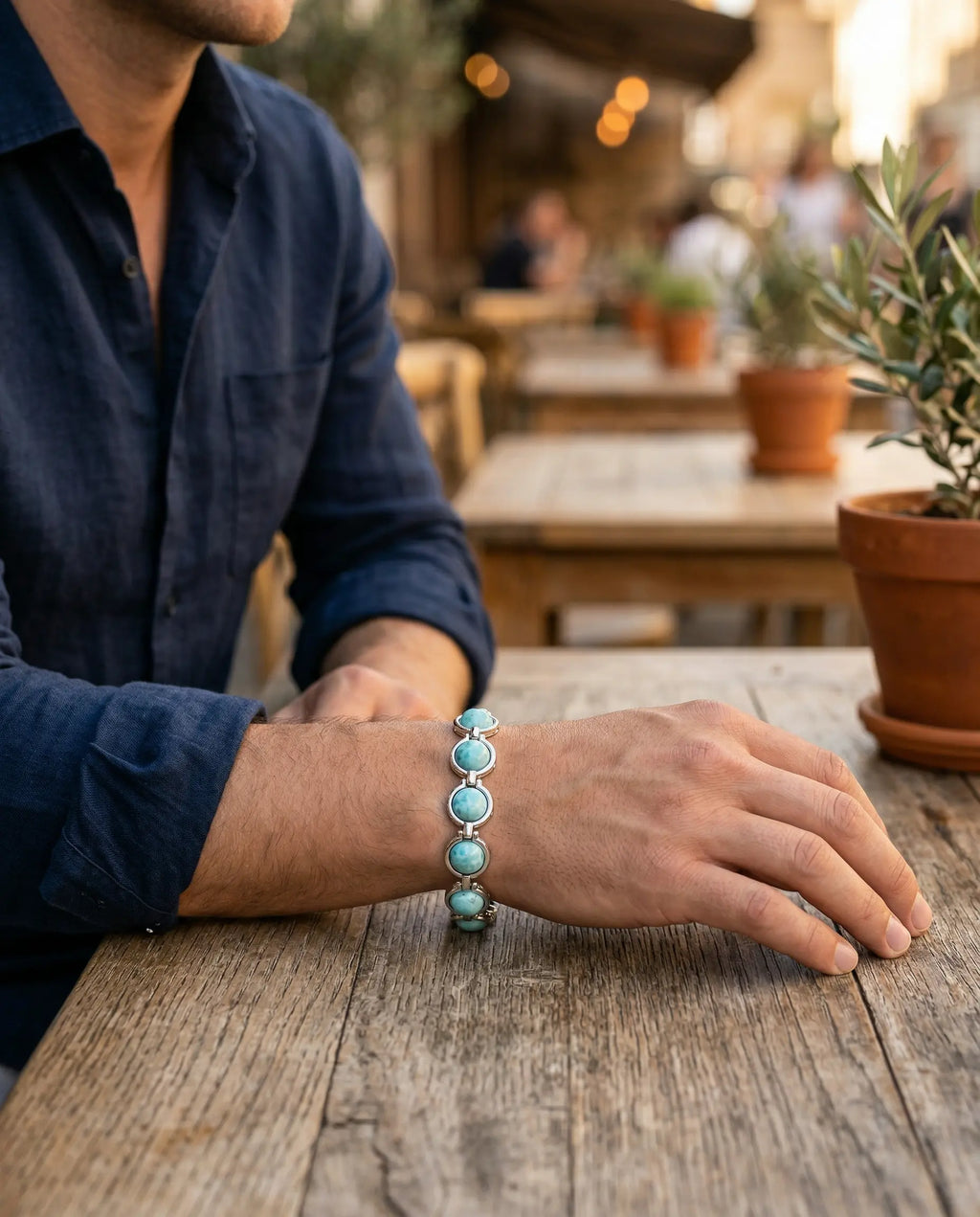 Turquoise Link Bracelet