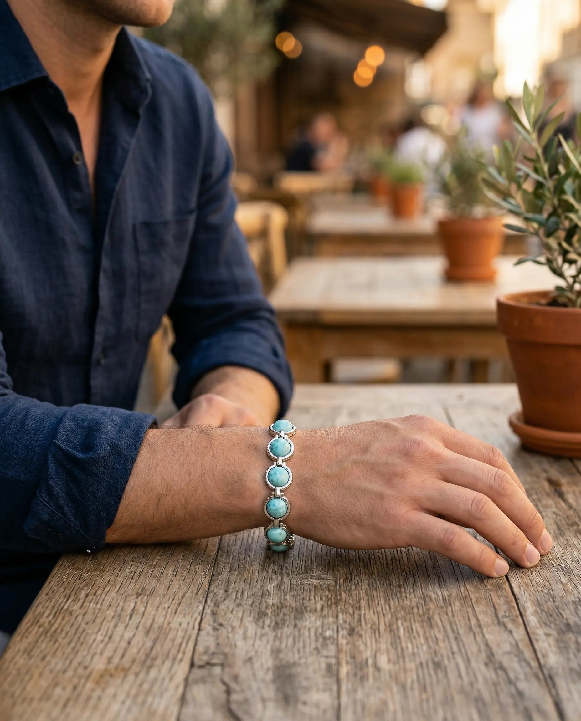 Turquoise Link Bracelet