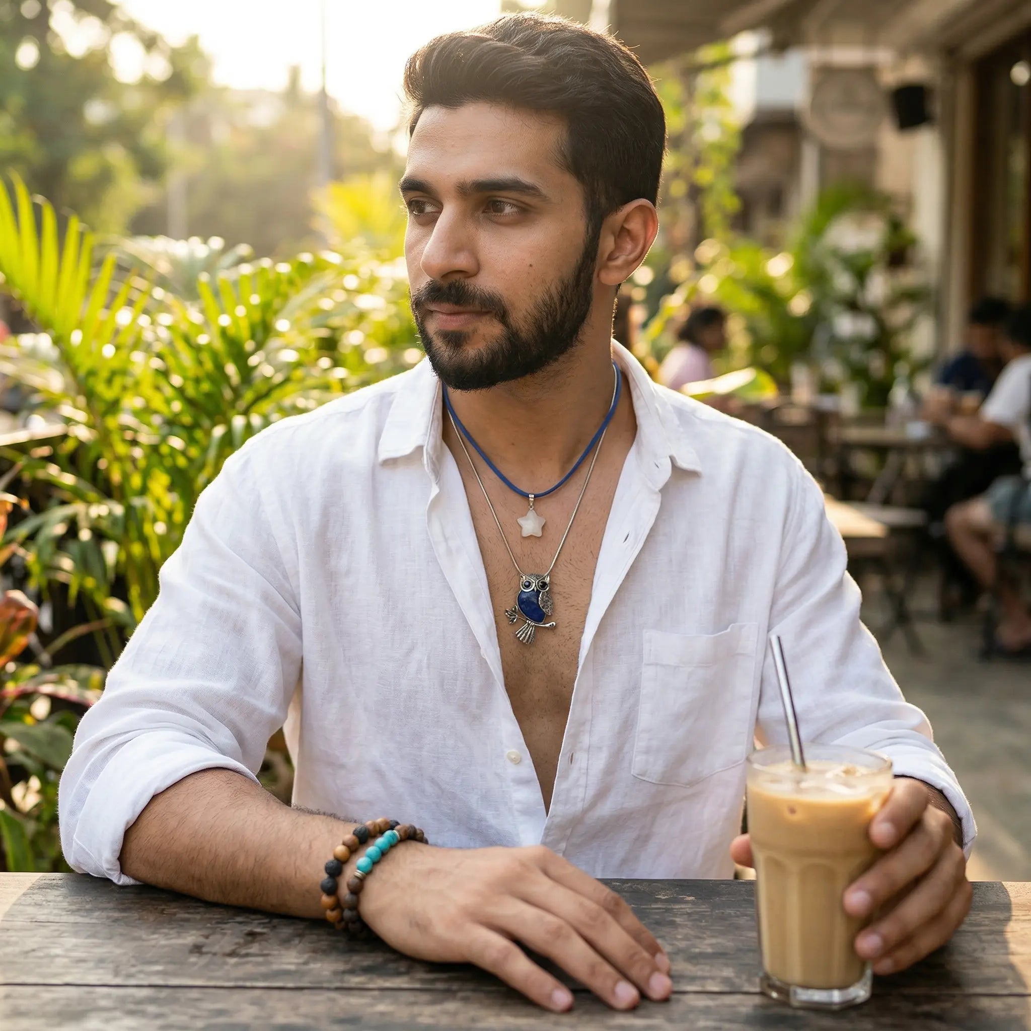 Mystic Owl Layered Pendant Set