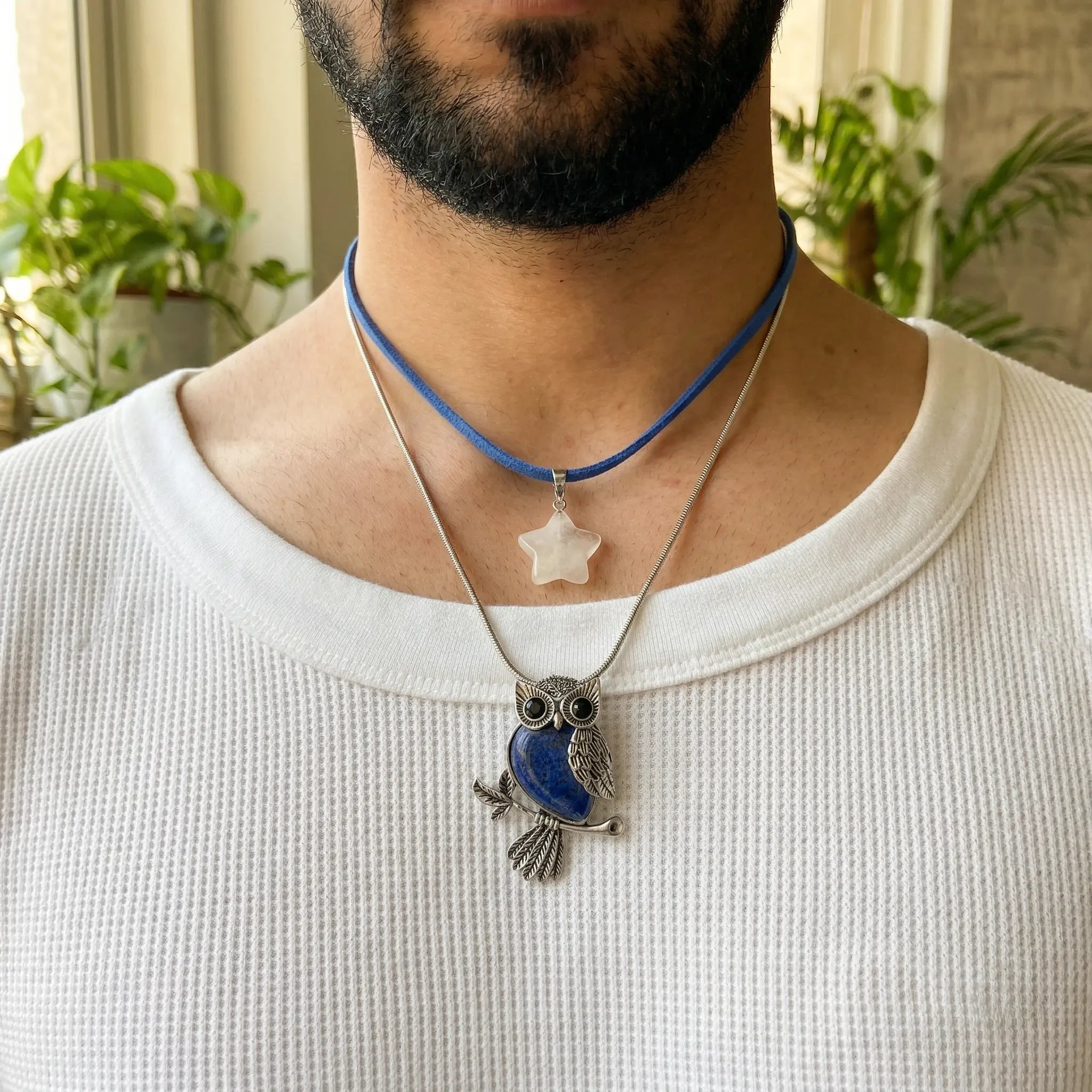 Mystic Owl Layered Pendant Set