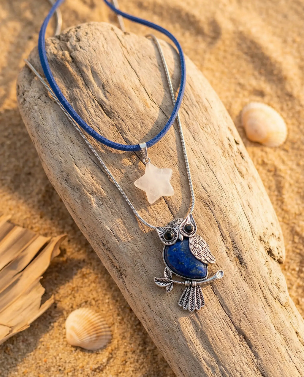 Mystic Owl Layered Pendant Set