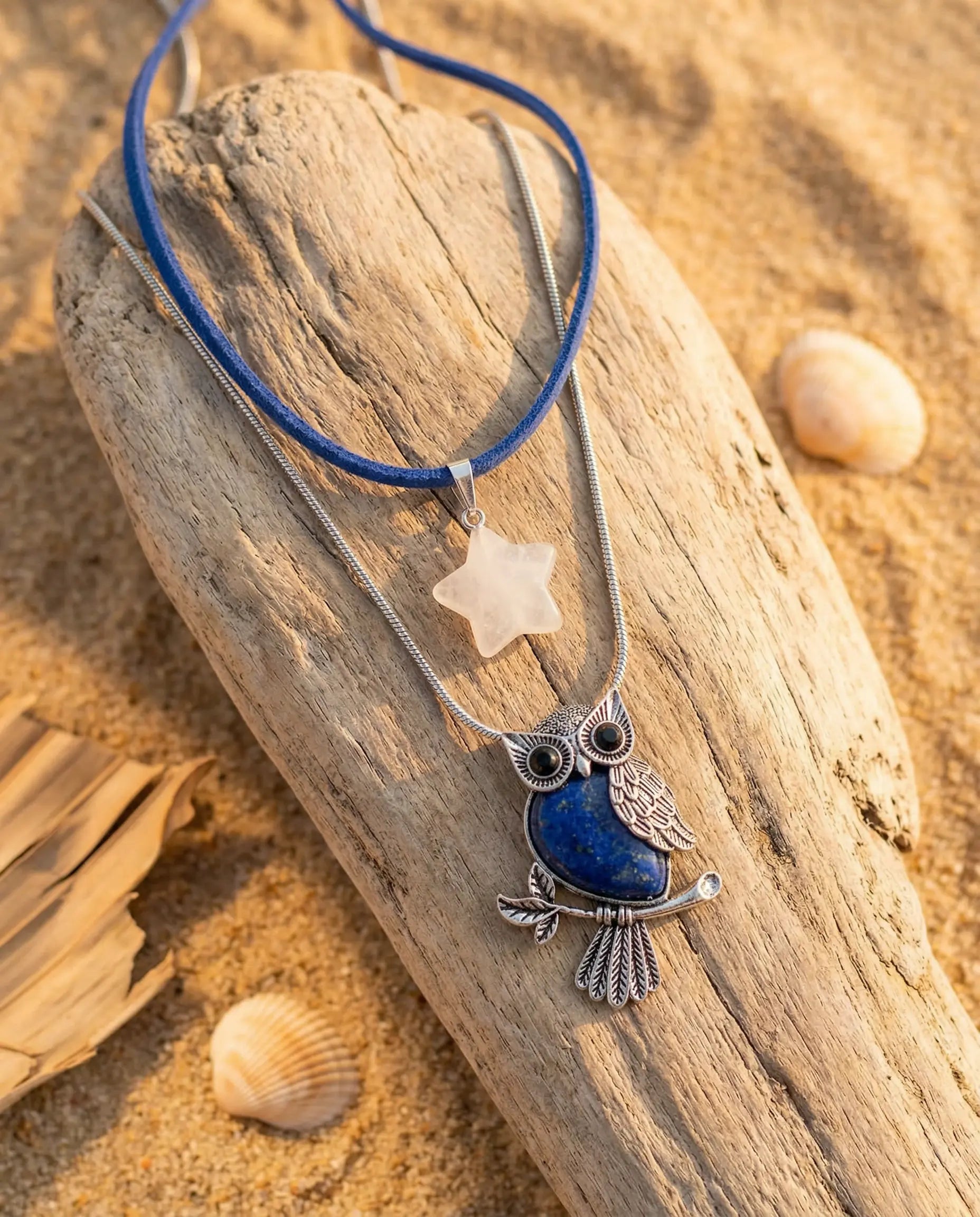 Mystic Owl Layered Pendant Set