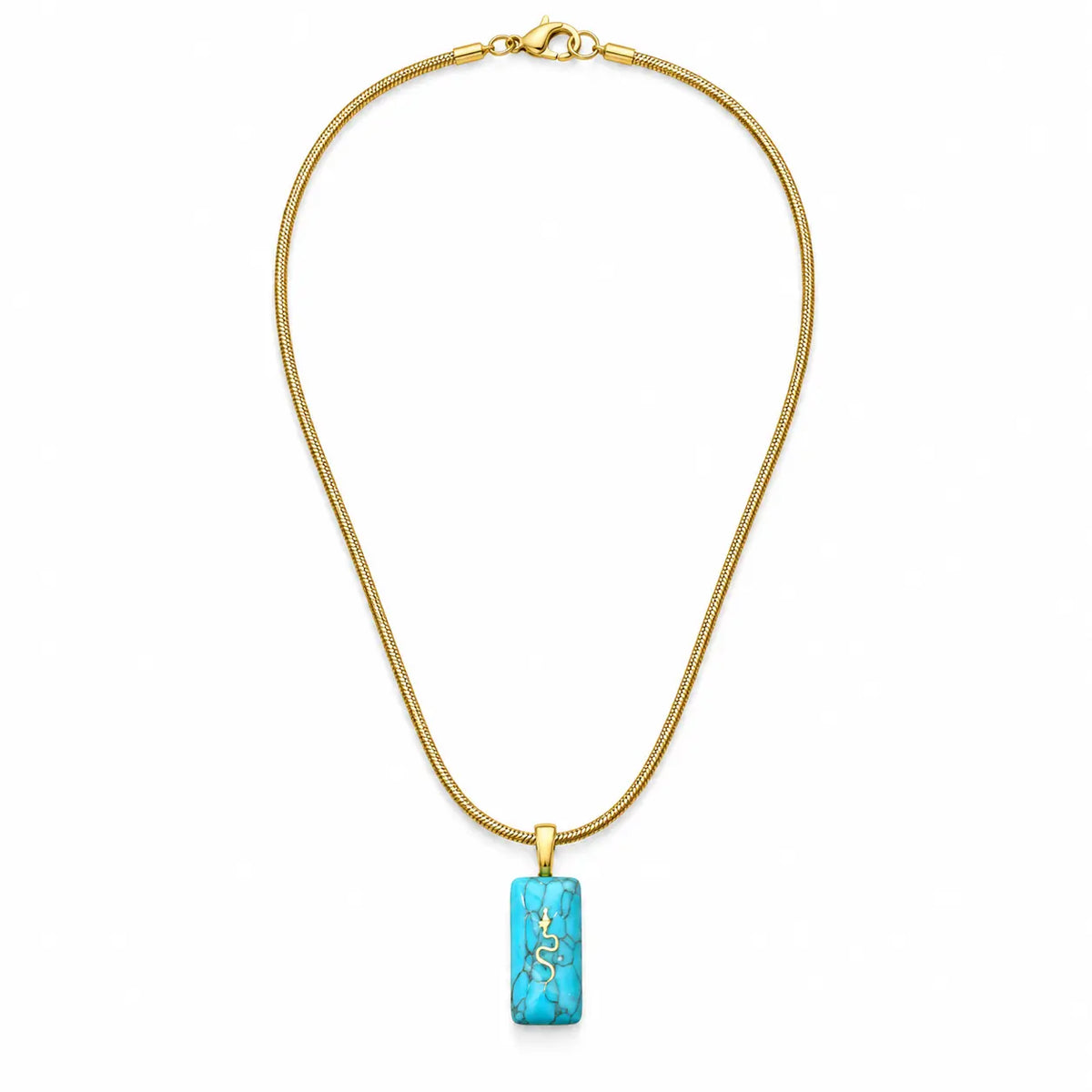Nāga — Blue Howlite Pendant Necklace
