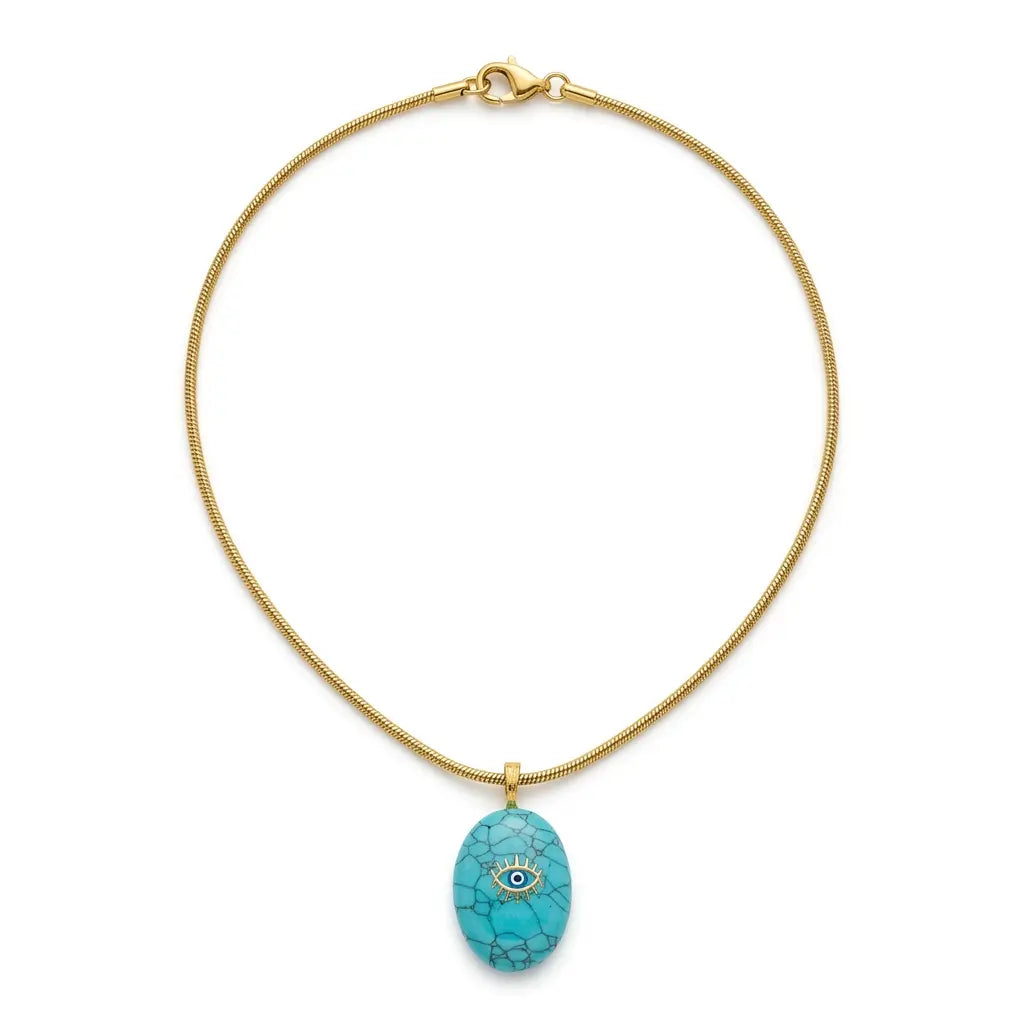 Nazar — Turquoise Evil Eye Pendant Necklace