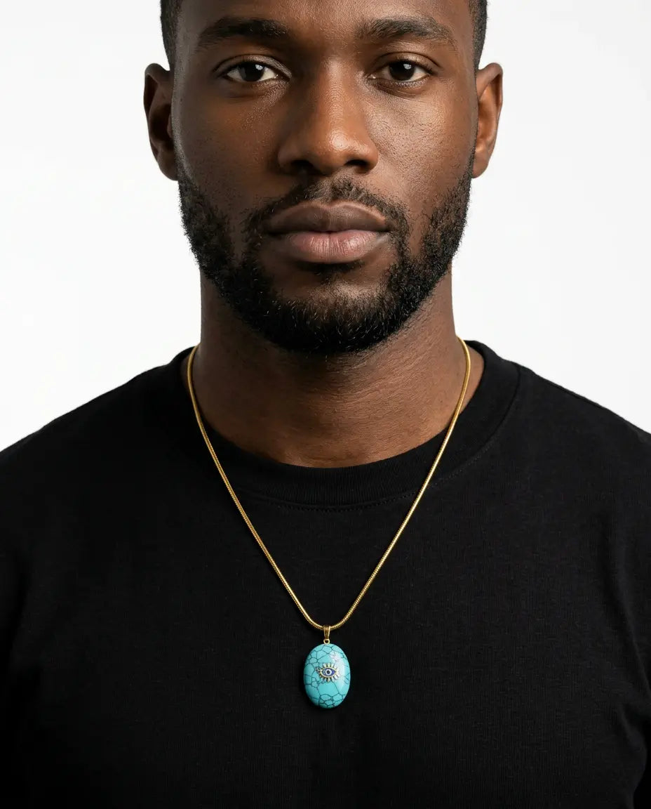 Nazar — Turquoise Evil Eye Pendant Necklace