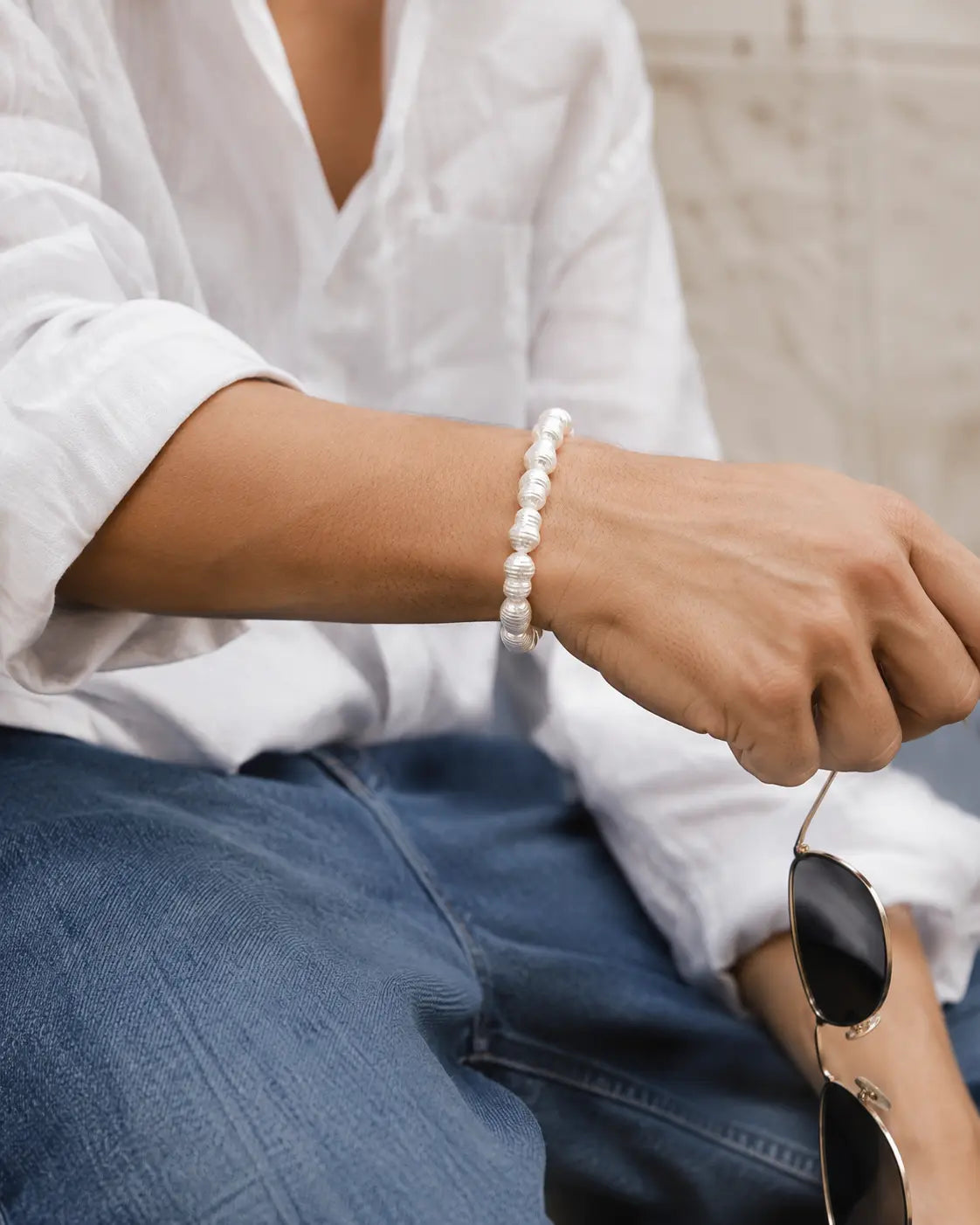 Ripple Pearl Bracelet