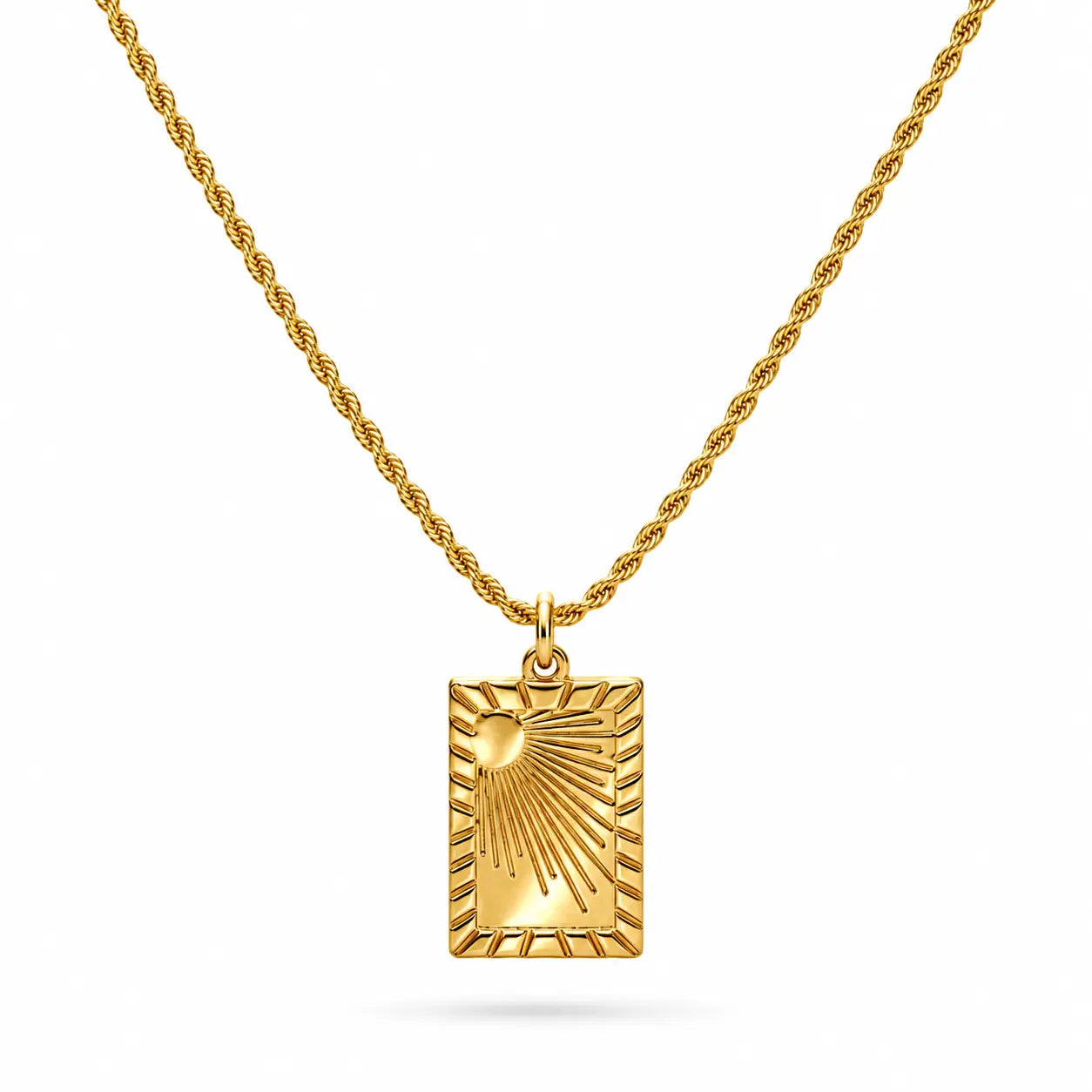 Sun Rays Pendant Necklace