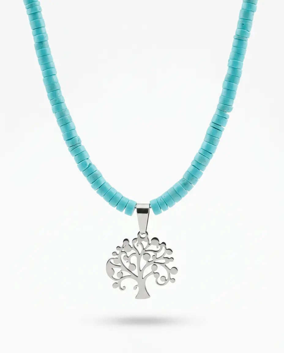Turquoise Heishi Necklace