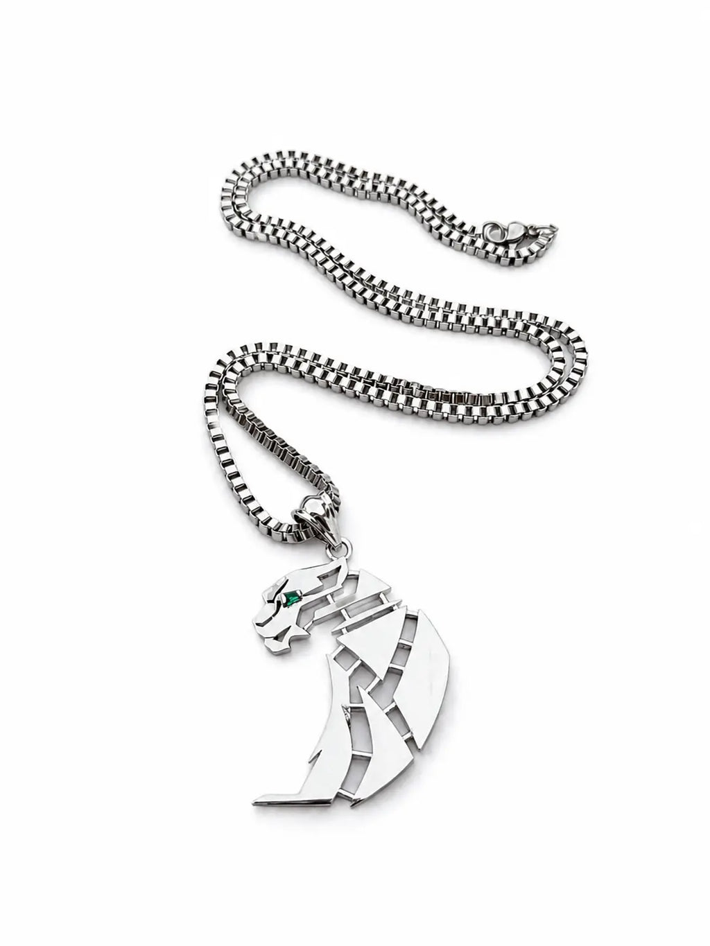 The Panther — Geometric Pendant Necklace