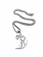 The Panther — Geometric Pendant Necklace